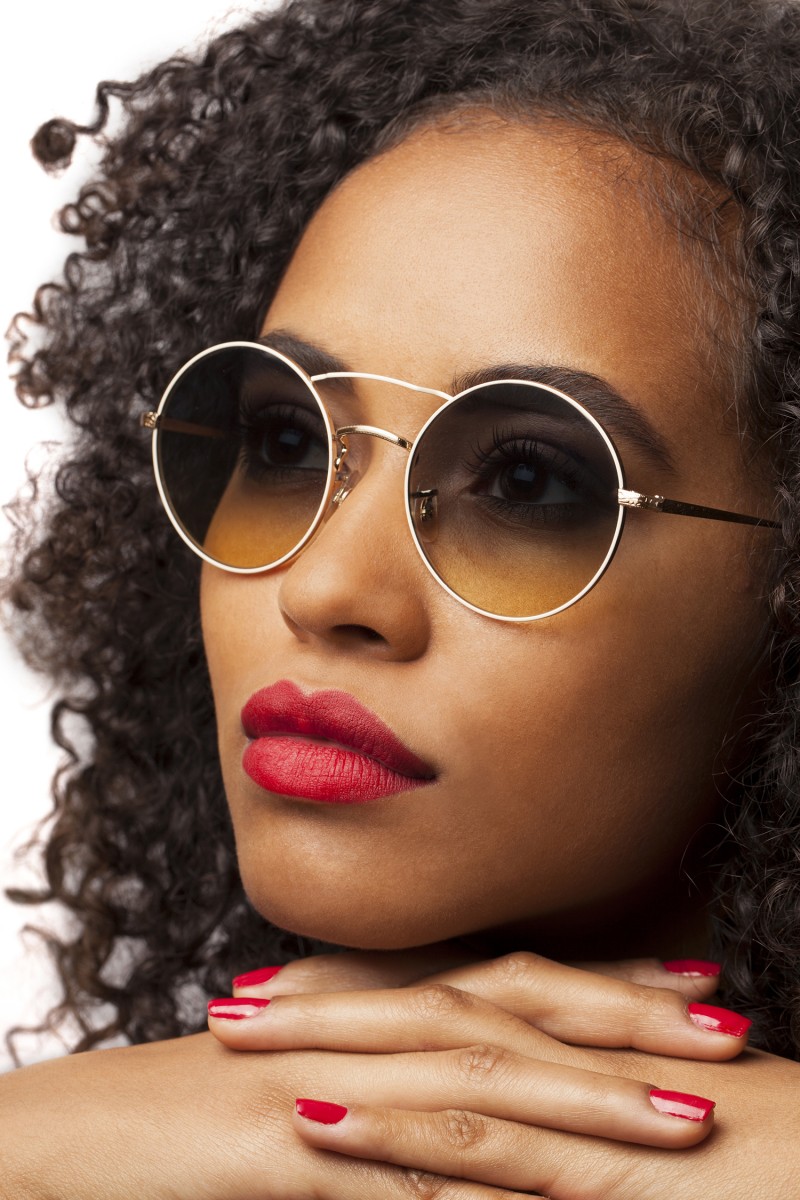 lunettes sur modele